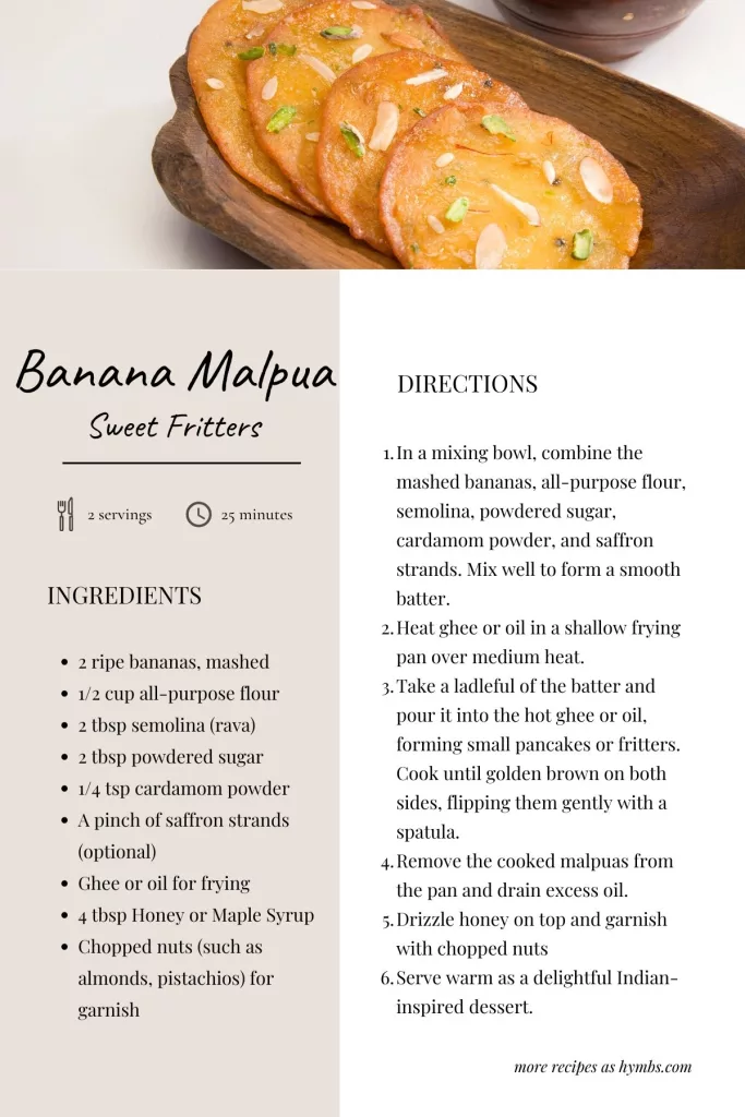 Banana-Malpua Indian Inspired recipe