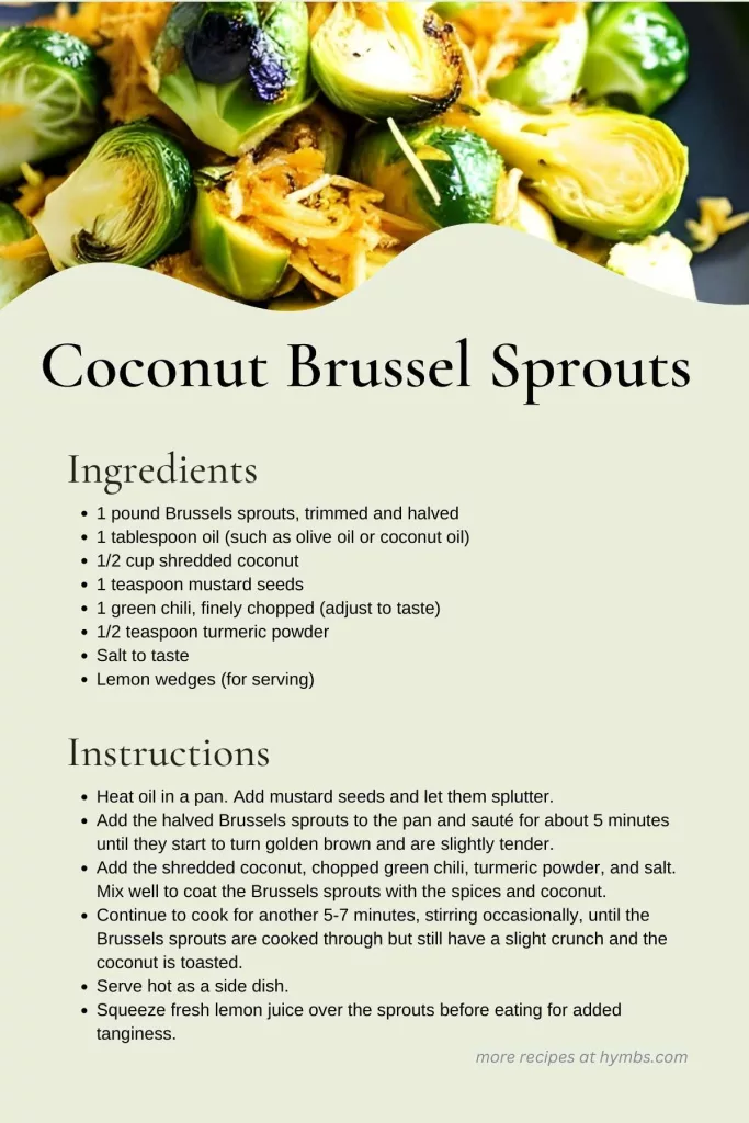 Coconut Brussel Sprouts
