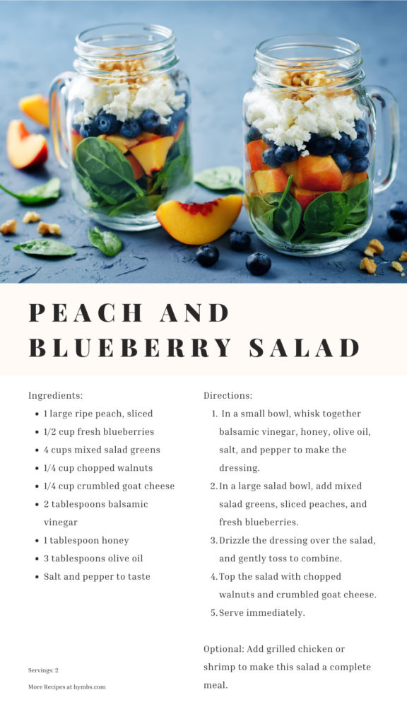 Peach and Blueberry Salad